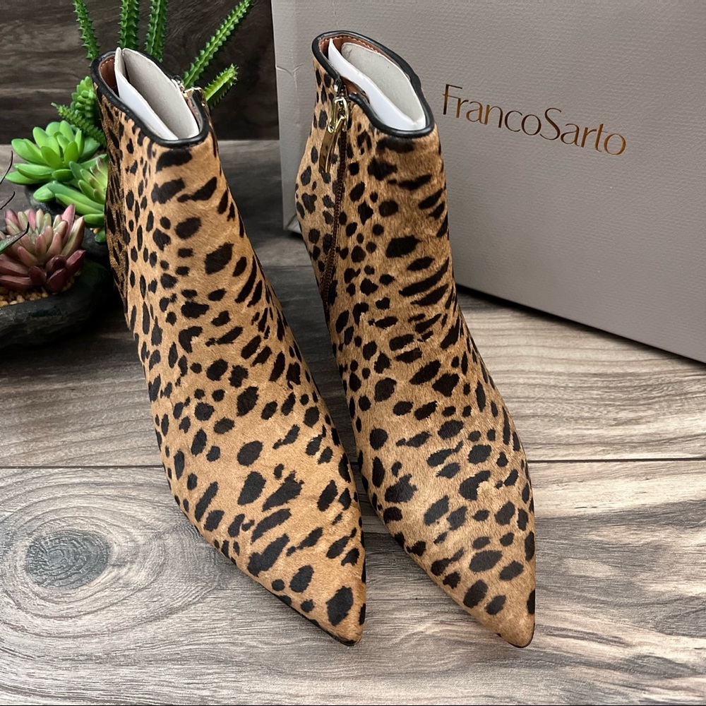 NIB Franco Sarto Delighted2 Cone Kitten Heel Ankle Bootie - Picture 3 of 13